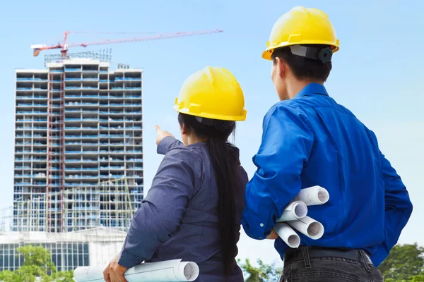 Contractors and building projects — Stock Photo, Image
