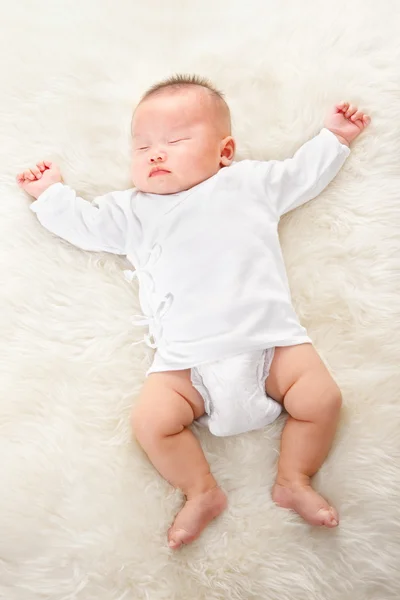 Sleeping Chinese baby boy — Stock Photo, Image