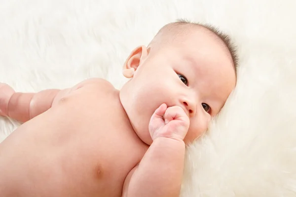 Cara de bebê chinês — Fotografia de Stock