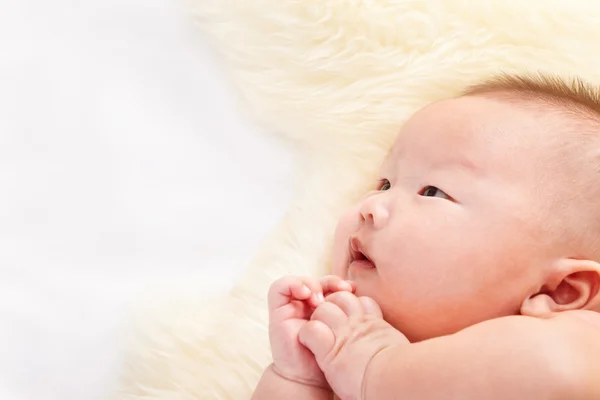 Bebê orante — Fotografia de Stock