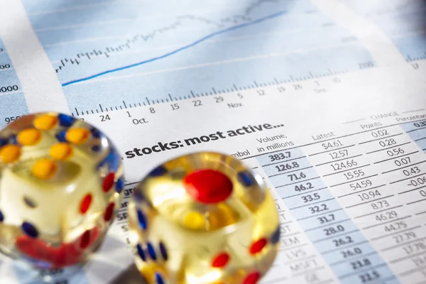Risk on stock exchange — Stock Photo, Image