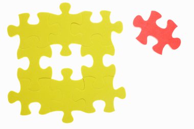 The last piece of jigzaw puzzle clipart