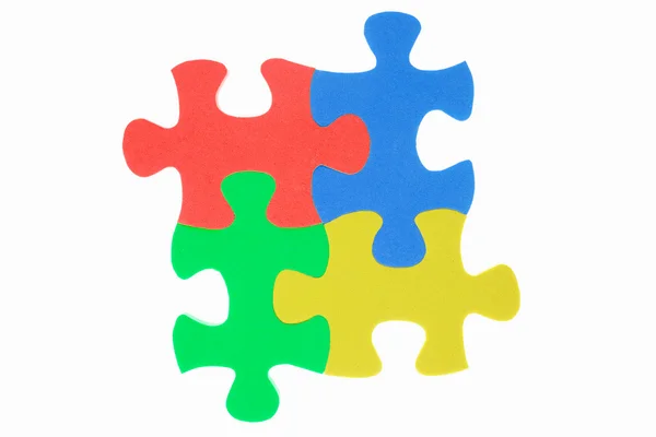 Jigzaw kolorowe puzzle — Zdjęcie stockowe