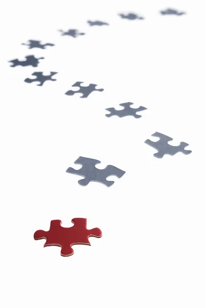 Trilhas de puzzle — Fotografia de Stock