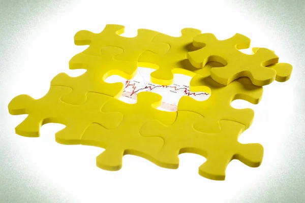 Konzeptfoto mit Puzzle — Stockfoto