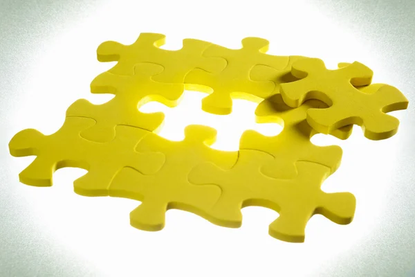 Konzeptfoto mit Puzzle — Stockfoto