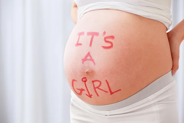 Spodziewa się dziecka dziewczyna — Zdjęcie stockowe