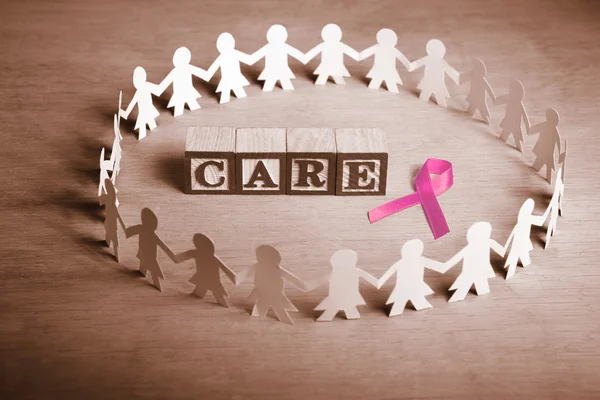 Cuidados de câncer de mama — Fotografia de Stock