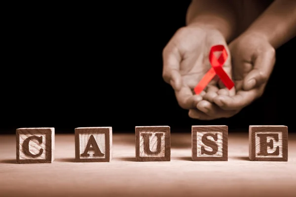 Aids causa di sostegno — Foto Stock