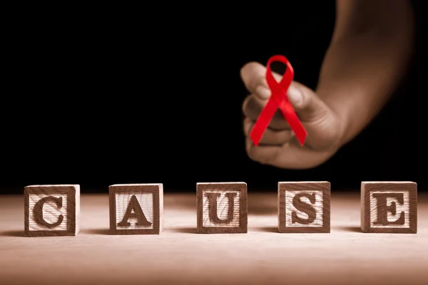 AIDS υποστήριξη αιτία — Φωτογραφία Αρχείου