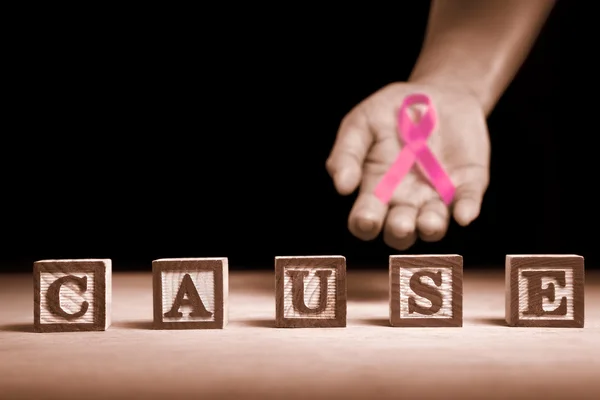 Příčina podporu rakoviny prsu — Stock fotografie