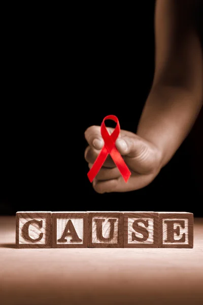 AIDS υποστήριξη αιτία — Φωτογραφία Αρχείου