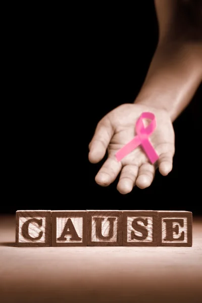 Causas de suporte ao câncer de mama — Fotografia de Stock
