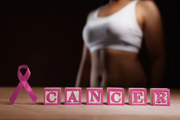 Koncept příčina rakoviny prsu — Stock fotografie