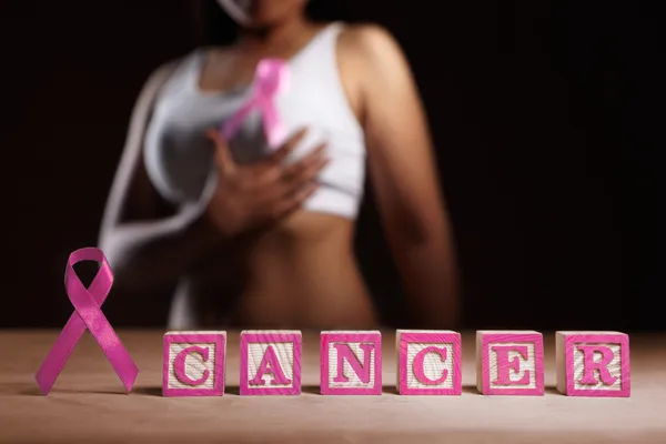 Концепция возникновения рака молочной железы — стоковое фото