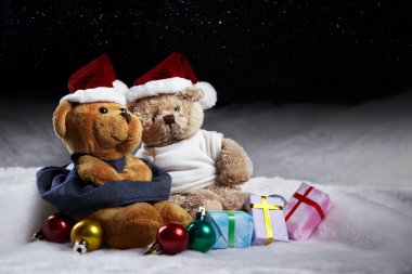 Christmas bears clipart