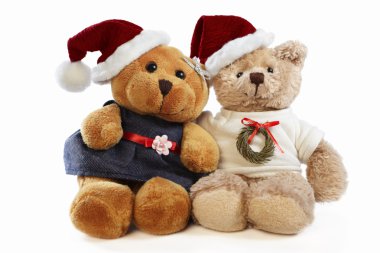 Christmas bears clipart