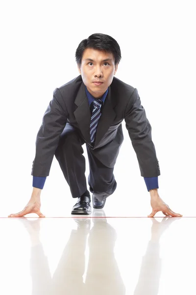 Asiatico businessman inizio a correre — Foto Stock
