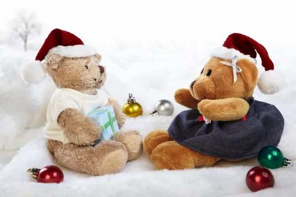 Ursos de Natal — Fotografia de Stock