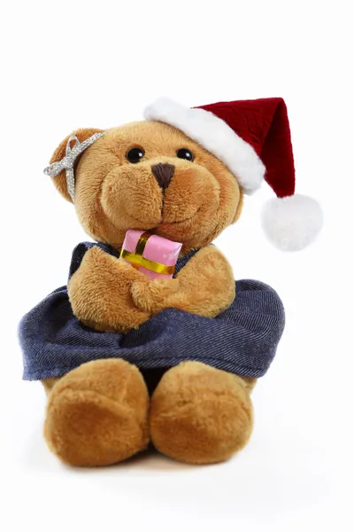 Urso de Natal — Fotografia de Stock