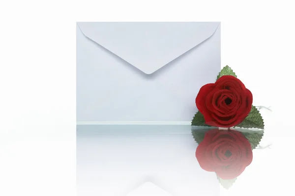 Hromadná korespondence a růže — Stock fotografie