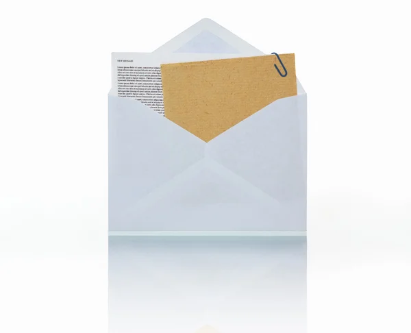 Mail with attachment — Stock Photo, Image