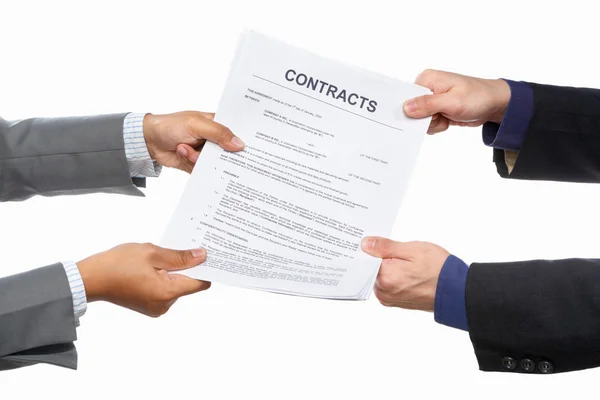 Holding megállapodás papír — Stock Fotó