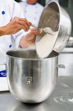 Pouring flour clipart