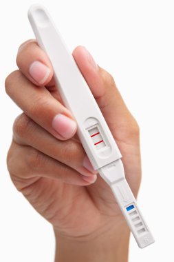 pregancy test holding