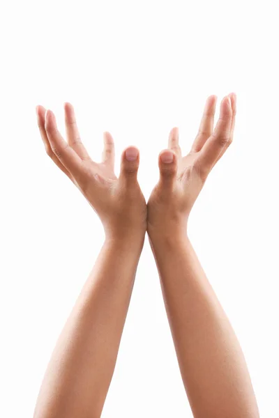 Поддерживающий жест рукой — стоковое фото