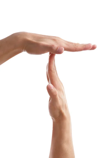 Niema, Wstrzymaj lub podział czasu dłoń ruch ręka — Zdjęcie stockowe