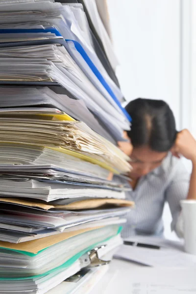 Paperwork and worker — Stock Photo, Image