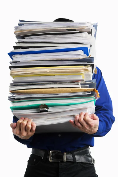 Carry pile of paperworks — Stock Photo, Image