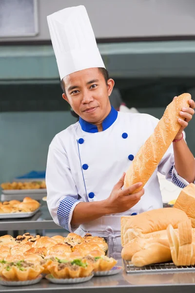 Chef-kok of baker — Stockfoto
