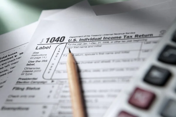1040 formulario de impuestos — Foto de Stock