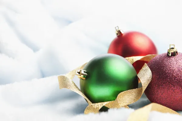 Jul prydnad på fluffig matta — Stockfoto