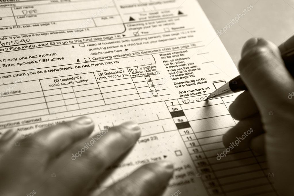 Filling 1040 tax form