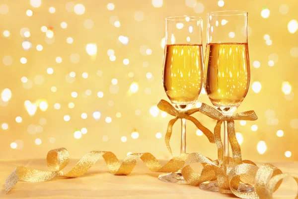 stock image Champagne with blur light