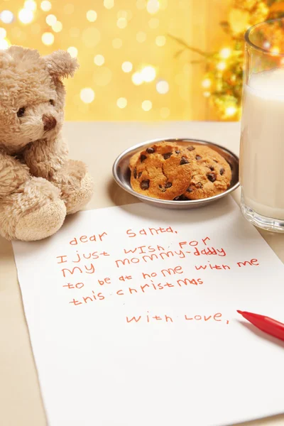 Child true wish on Christmas — Stock Photo, Image