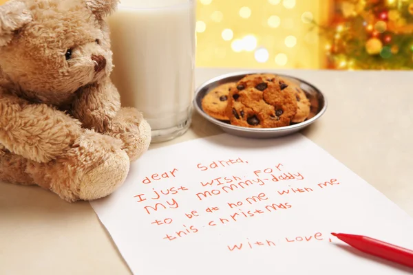 Child true wish on Christmas — Stock Photo, Image