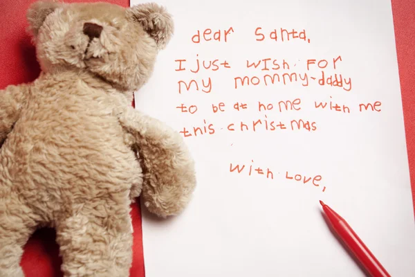 Dürüst çocuk Noel dilek — Stok fotoğraf
