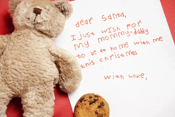 Criança honesta desejo de Natal — Fotografia de Stock