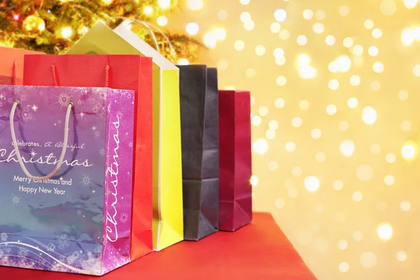 Shopping bags for Christmas — Stock Photo, Image