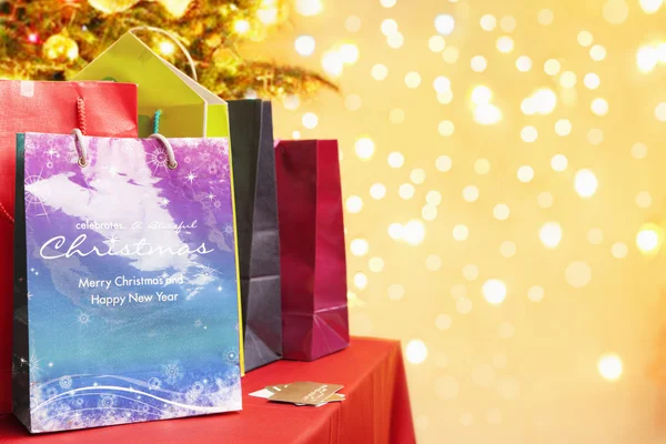 Shopping bag per Natale — Foto Stock