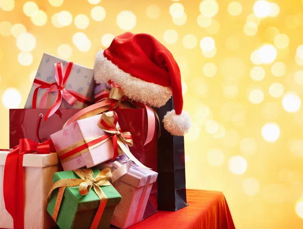 Mucchio di regalo di Natale — Foto Stock