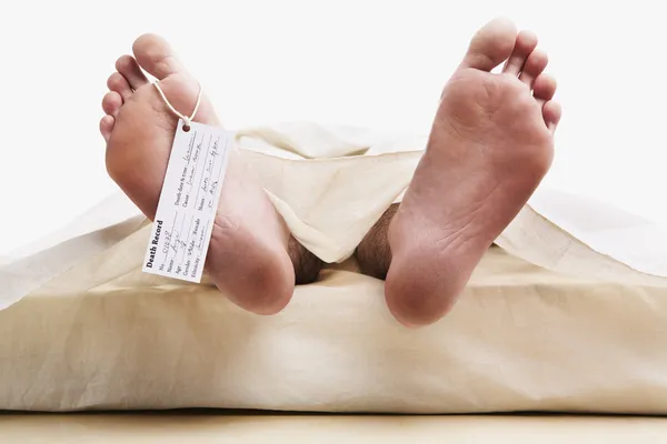 Halott ember láb — Stock Fotó