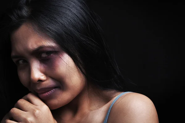 家庭暴力受害者 — 图库照片