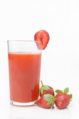 Strawberry juice clipart