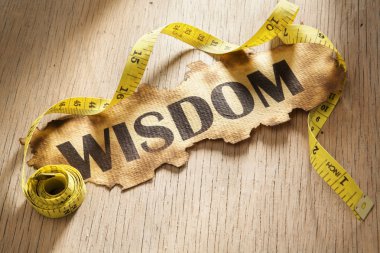 Measurement for wisdom concept clipart