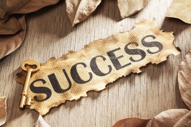 Key to success concept clipart